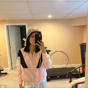 Pink wind breaker